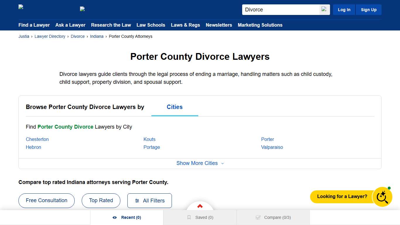 Best Divorce Lawyers in Porter County, IN Justia Lawyer Directory